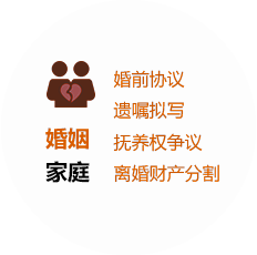 重庆律师事务所婚姻家庭服务包括婚前协议、遗嘱拟写、抚养权争议、离婚财产分割